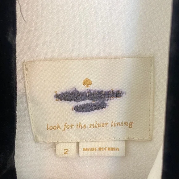 Kate Spade White Dress with Black Accents - Picture 2 of 15